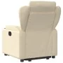 Sillón reclinable elevable de tela color crema de , Sillones - Ref: Foro24-3204491, Precio: 284,96 €, Descuento: %