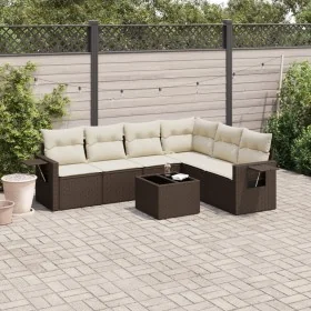 Juego de sofás de jardín 7 piezas con cojines ratán PE marrón von , Gartensets - Ref: Foro24-3220222, Preis: 461,59 €, Rabatt: %