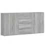 Aparadores 3 uds madera de ingeniería gris Sonoma 60x31x84 cm de , Aparadores - Ref: Foro24-3276579, Precio: 241,26 €, Descue...
