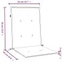 Cojines silla respaldo bajo 2 ud tela verde melange 100x50x4 cm de , Cojines para sillas y sofás - Ref: Foro24-4002460, Preci...