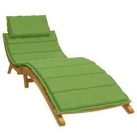 Cojín para tumbona tela verde melange 186x58x3 cm de , Cojines para sillas y sofás - Ref: Foro24-4002481, Precio: 44,73 €, De...