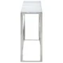 Mesa consola acero inoxidable plateado y vidrio templado de , Mesas auxiliares - Ref: Foro24-349995, Precio: 177,83 €, Descue...
