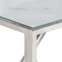 Mesa consola acero inoxidable plateado y vidrio templado de , Mesas auxiliares - Ref: Foro24-349995, Precio: 177,83 €, Descue...