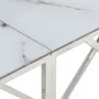 Mesa consola acero inoxidable plateado y vidrio templado de , Mesas auxiliares - Ref: Foro24-349995, Precio: 177,83 €, Descue...