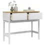 Mesa consola FLORO madera maciza de pino blanco 89,5x36,5x73 cm by , Side tables - Ref: Foro24-374021, Price: 129,97 €, Disco...