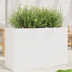 Jardinera madera maciza de pino blanco 110x40x68,5 cm by , Pots and planters - Ref: Foro24-3282495, Price: 251,50 €, Discount: %