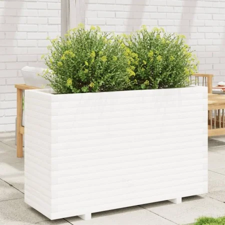 Jardinera madera maciza de pino blanco 110x40x72,5 cm de , Maceteros y jardineras - Ref: Foro24-3282600, Precio: 271,33 €, De...