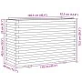Jardinera madera maciza de pino blanco 110x40x72,5 cm de , Maceteros y jardineras - Ref: Foro24-3282600, Precio: 271,33 €, De...