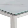 Mesa consola acero inoxidable plateado y vidrio templado by , Side tables - Ref: Foro24-350011, Price: 138,44 €, Discount: %