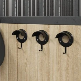 Soporte para bridas de pared hierro negro de , Accesorios para riendas de caballos - Ref: Foro24-172445, Precio: 17,68 €, Des...