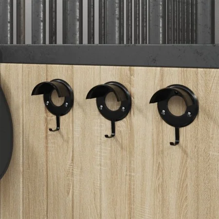 Soporte para bridas de pared hierro negro de , Accesorios para riendas de caballos - Ref: Foro24-172445, Precio: 17,68 €, Des...