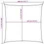 Toldo de vela cuadrado HDPE azul 160 g/m² 3,6x3,6 m de , Sombrillas - Ref: Foro24-311495, Precio: 37,36 €, Descuento: %