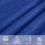 Toldo de vela cuadrado HDPE azul 160 g/m² 3,6x3,6 m de , Sombrillas - Ref: Foro24-311495, Precio: 37,36 €, Descuento: %