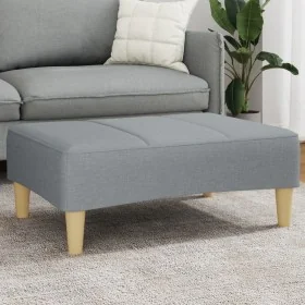 Reposapiés de tela gris claro 77x55x31 cm de , Otomanas - Ref: Foro24-4007371, Precio: 68,64 €, Descuento: %
