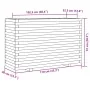 Jardinera madera maciza de abeto Douglas 110x40x72 cm de , Maceteros y jardineras - Ref: Foro24-3282642, Precio: 245,25 €, De...