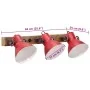 Lámpara de pared rojo desgastado 25 W E27 65x25 cm de , Lámparas - Ref: Foro24-371822, Precio: 67,06 €, Descuento: %