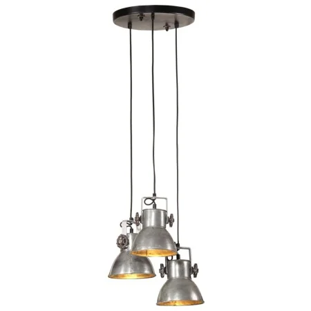 Lámpara colgante plateado vintage 25 W E27 30x30x100 cm de , Lámparas - Ref: Foro24-371855, Precio: 63,34 €, Descuento: %