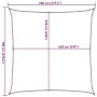 Toldo de vela HDPE verde claro 160 g/m² 7x7 m de , Sombrillas - Ref: Foro24-311280, Precio: 101,62 €, Descuento: %