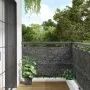 Pantalla de privacidad de balcón PVC look piedra gris 500x90 cm by , fence panels - Ref: Foro24-4005470, Price: 32,05 €, Disc...