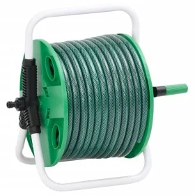 Carrete de manguera de pie con set racores PVC verde 0,75" 20 m by , Garden hose holder - Ref: Foro24-3281513, Price: 56,05 €...
