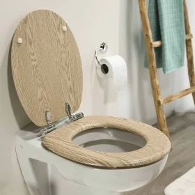 Tiger Asiento de WC de cierre suave Scaffold MDF marrón 252022546 de , Asientos de inodoros y bidés - Ref: Foro24-418327, Pre...