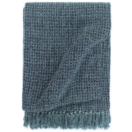 Manta de algodón añil 160x210 cm de , Mantas - Ref: Foro24-133753, Precio: 39,16 €, Descuento: %