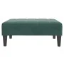 Sofá cama de 2 plazas con taburete terciopelo verde oscuro de , Sofás - Ref: Foro24-3258135, Precio: 334,36 €, Descuento: %