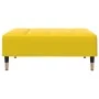 Sofá cama de 2 plazas con taburete terciopelo amarillo de , Sofás - Ref: Foro24-3258149, Precio: 314,02 €, Descuento: %