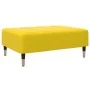 Sofá cama de 2 plazas con taburete terciopelo amarillo de , Sofás - Ref: Foro24-3258149, Precio: 314,02 €, Descuento: %