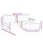 Sofá cama de 2 plazas con taburete terciopelo amarillo de , Sofás - Ref: Foro24-3258149, Precio: 314,02 €, Descuento: %