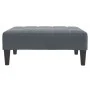 Sofá cama de 2 plazas con taburete terciopelo gris oscuro de , Sofás - Ref: Foro24-3258128, Precio: 300,64 €, Descuento: %