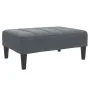 Sofá cama de 2 plazas con taburete terciopelo gris oscuro de , Sofás - Ref: Foro24-3258128, Precio: 300,64 €, Descuento: %