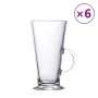 Vasos de café latte con asa 6 unidades 250 ml de , Tazas y tazones - Ref: Foro24-4005741, Precio: 33,17 €, Descuento: %