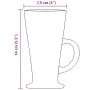 Vasos de café latte con asa 6 unidades 250 ml de , Tazas y tazones - Ref: Foro24-4005741, Precio: 33,17 €, Descuento: %