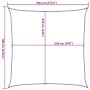 Toldo de vela cuadrado HDPE gris claro 160 g/m² 7x7 m de , Sombrillas - Ref: Foro24-4001972, Precio: 74,83 €, Descuento: %