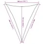 Toldo de vela triangular HDPE arena 160 g/m² 3x4x4 m de , Sombrillas - Ref: Foro24-4002057, Precio: 23,43 €, Descuento: %