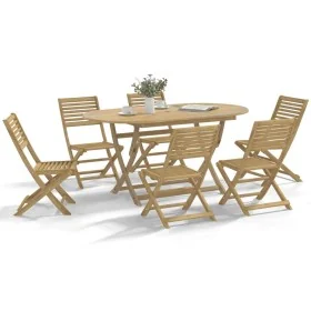 Juego de comedor para jardín 7 piezas madera maciza acacia de , Conjuntos de jardín - Ref: Foro24-3295005, Precio: 419,48 €, ...