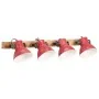 Lámpara de pared rojo desgastado 25 W E27 90x25 cm de , Lámparas - Ref: Foro24-371820, Precio: 96,97 €, Descuento: %