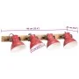 Lámpara de pared rojo desgastado 25 W E27 90x25 cm de , Lámparas - Ref: Foro24-371820, Precio: 96,97 €, Descuento: %