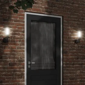Apliques de exterior 2 unidades acero inoxidable negro de , Iluminación de exterior - Ref: Foro24-4006247, Precio: 52,99 €, D...
