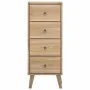 Cómoda de madera maciza de teca 40x30x100 cm by , Drawers - Ref: Foro24-340736, Price: 222,98 €, Discount: %