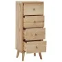 Cómoda de madera maciza de teca 40x30x100 cm by , Drawers - Ref: Foro24-340736, Price: 222,98 €, Discount: %