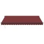 Toldo retráctil manual con LEDs color burdeos 450x350 cm de , Toldos - Ref: Foro24-3215003, Precio: 466,25 €, Descuento: %