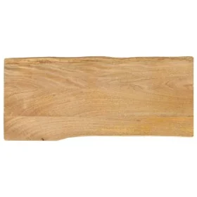 Tablero de mesa borde natural madera maciza mango 100x40x2,5 cm by , Table tops - Ref: Foro24-370708, Price: 55,10 €, Discoun...