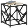 Mesa de centro de acero y tapa vidrio transparente 40x40x41 cm by , Coffee table - Ref: Foro24-845990, Price: 37,29 €, Discou...