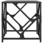 Mesa de centro de acero y tapa vidrio transparente 40x40x41 cm by , Coffee table - Ref: Foro24-845990, Price: 37,29 €, Discou...