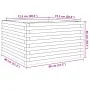 Jardinera madera maciza de abeto Douglas 80x80x46 cm de , Maceteros y jardineras - Ref: Foro24-3282422, Precio: 160,11 €, Des...