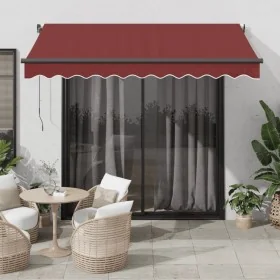 Toldo retráctil automático burdeos 300x250 cm de , Toldos - Ref: Foro24-3310181, Precio: 316,26 €, Descuento: %