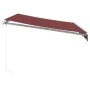 Toldo retráctil manual burdeos 300x250 cm de , Toldos - Ref: Foro24-3215228, Precio: 206,44 €, Descuento: %