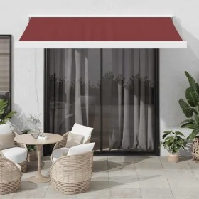 Toldo retráctil automático burdeos 350x250 cm de , Toldos - Ref: Foro24-3215324, Precio: 874,99 €, Descuento: %